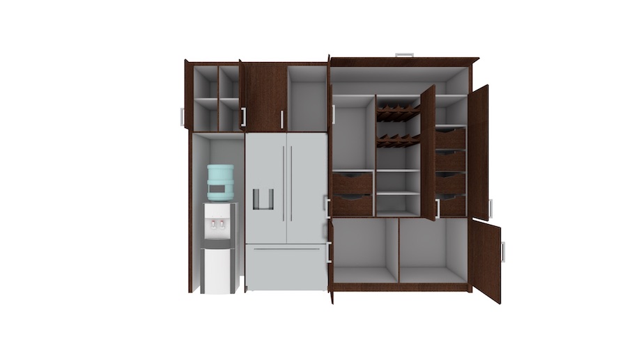 Mueble con puertas